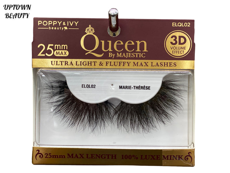 (NEW) Poppy&Ivy  Queen By Majestic 3D Volume 25mm - ELQL02 MARIE-THERESE