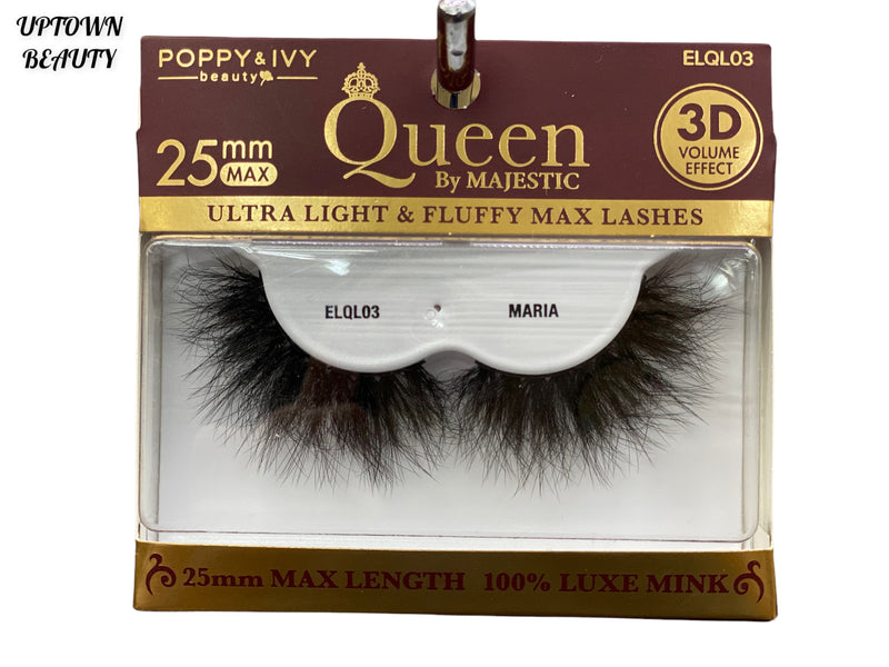 (NEW) Poppy&Ivy  Queen By Majestic 3D Volume 25mm - ELQL03 MARIA